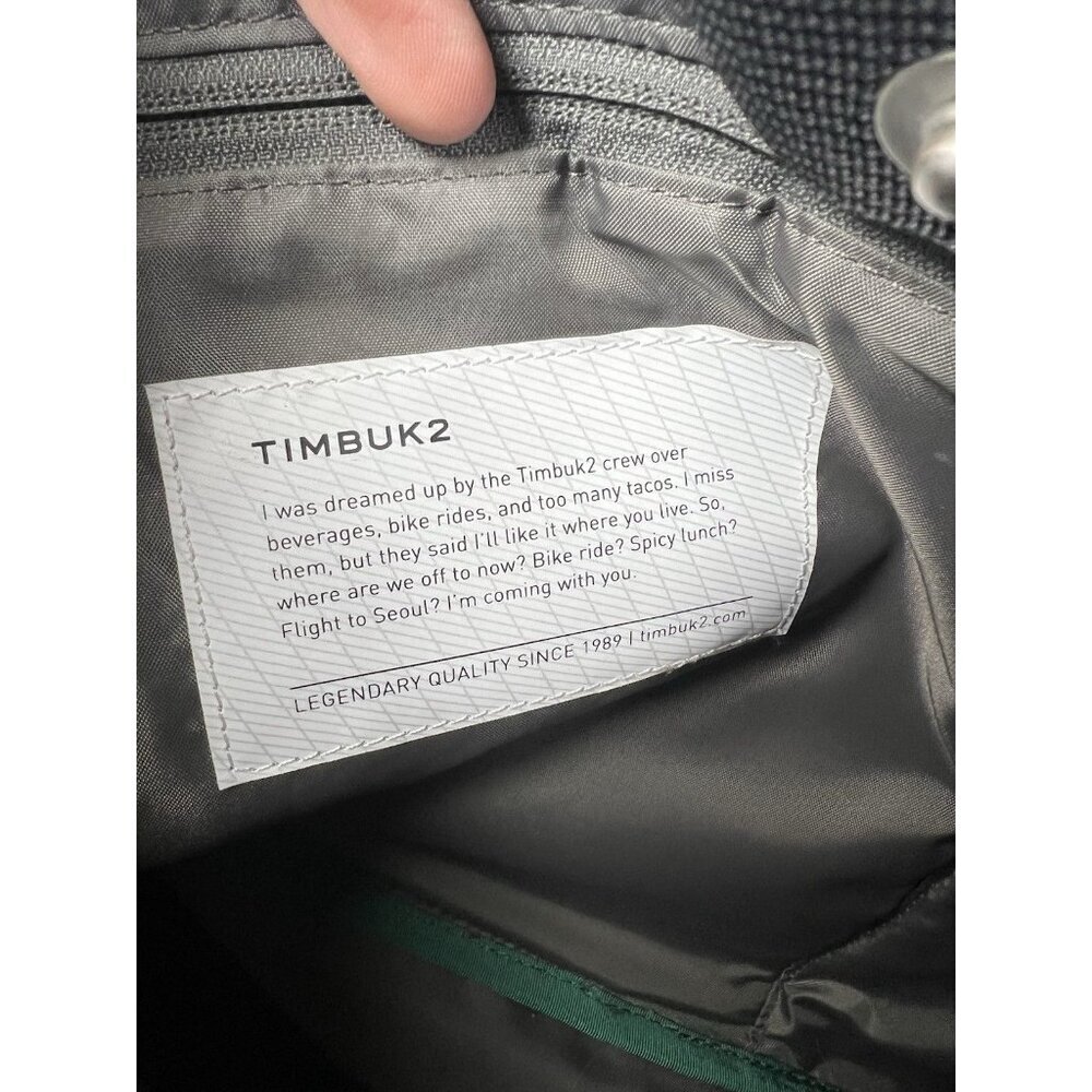 Timbuk2 patterned travel tote bag Diaper Bag Chevron Green Black - Picture 6 of 10